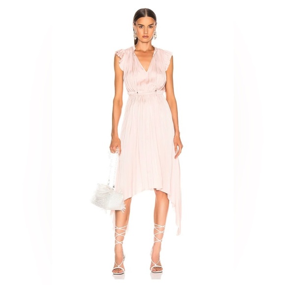 ULLA JOHNSON Senna Dress Color Peony Size 8 - Picture 1 of 13